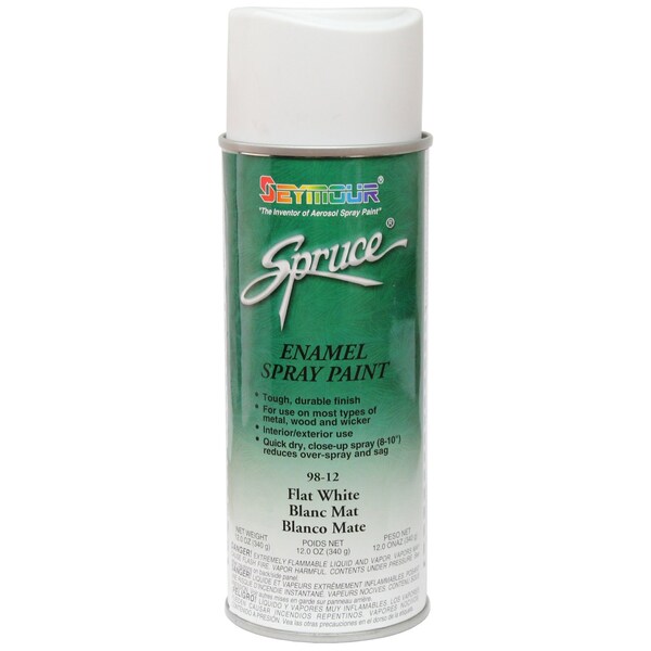 Roofing Spray Paint, White, 12 PK